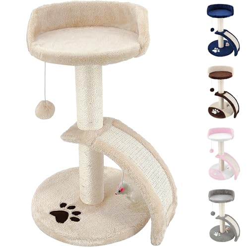 Beltom KRATZBAUM KLETTERBAUM KATZENKRATZBAUM KATZENBAUM SPIELBAUM 54 cm. Park Spiele - Beige