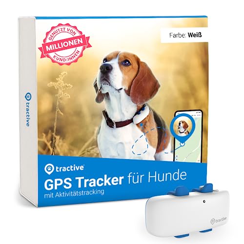 Tractive GPS Tracker für Hunde Empfohlen von Martin Rütter Weltweite Live-Ortung Weglaufalarm Gesundheitswarnungen Aktivitätstracking Mehrfacher Testsieger
