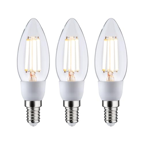 Paulmann 29133 Eco-Line Filament 230V LED Kerze E14 3x525lm 3x2 5W 3000K Klar Leuchtmittel