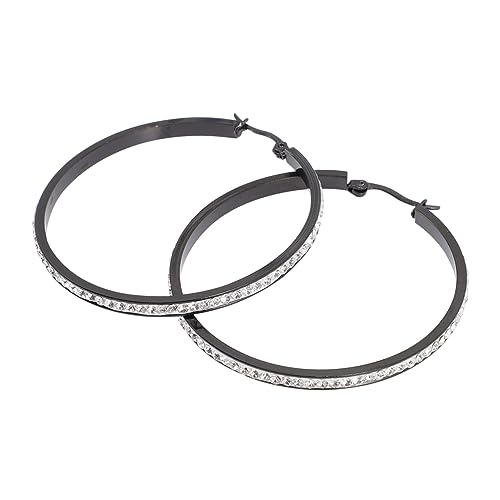 WRITWAA Ohrschmuck Strass Mode Frauen Loop Für Geburtstag Hochzeit Weihnachts Anlässe