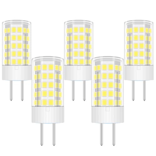 TRIJZHOU.35 4W Lampe Äquivalent 40W 50W Halogenlampe AC DC Bi Miniühbirnen Kaltweiß 6000K 5 Stück MEHRWEG