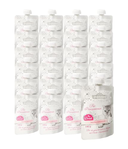 Dehner Premium Lovely Katzendrink Adult Lachs für Prinzessinnen 24 x 140 g 3.36 kg