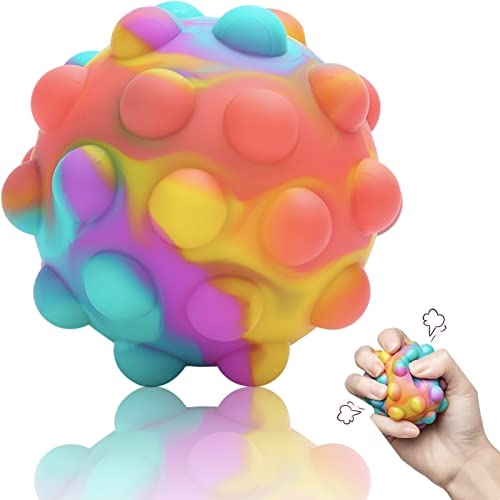 Pop-it-Ball-Fidget-Spielzeug Push-Bubble-Pop-Stressball Dekompressions-Fidgetball Spielzeug Quetschball sensorischer Ball Silikon Partyzubehör Geschenktütenfüller