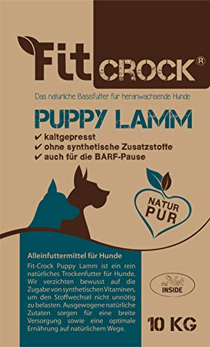 cdVet Fit-Crock Hundefutter trocken Puppy Lamm 10 kg getreidefrei