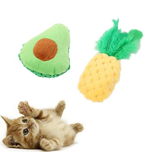 LahAd Toy Treat Katze Bälle Katze Ballspielzeug Zauberstab Pineapple