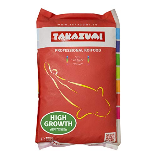 Takazumi HIGH Growth optimales schnelles Wachstum Koi Futter Koifutter Pellets 4 5 mm Fisch Teich 10 kg - Sackware