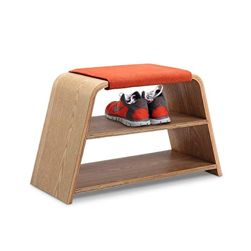 DREANNI Kreative Home Schuhe Hocker Modern Minimalistisch Massivholz Stoff Mehrschichtige Schuhregal