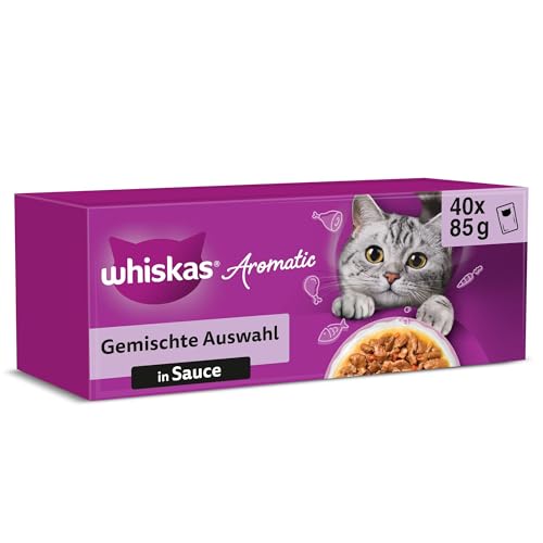  Aromatic Nassfutter Sauce für 40x 85g Fisch Auswahl