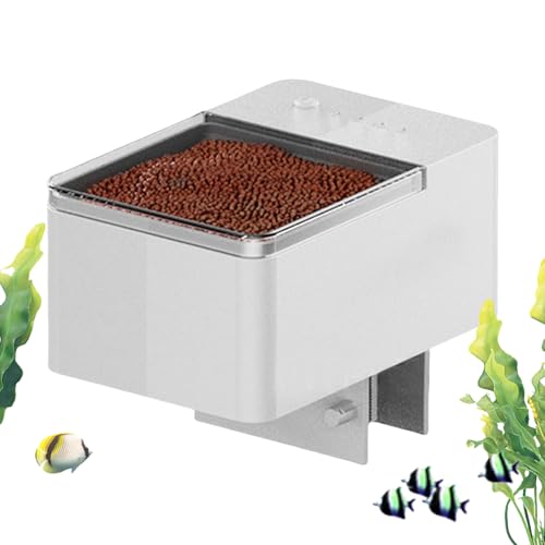Automatischer Fischfutterautomat Für Aquarien - Aquarium Fischtank Futterautomat Präzises Fütterungsgerät mit Dosierer für Trockenfutter Granulat