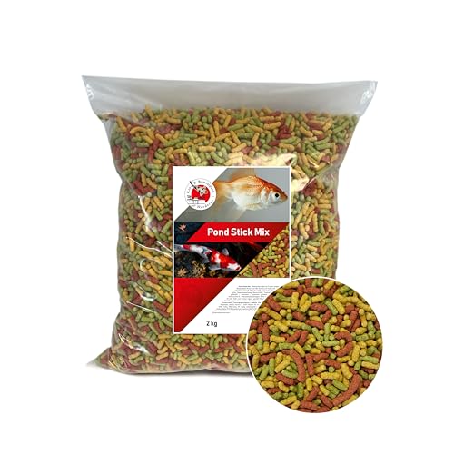 Koi Herdecke Premium Teich Sticks 20L 2 6Kg 15mm Teichfutter für Koi größere Goldfische Fördert gesundes Wachstum kräftige Farben Leicht verdaulich Klares Wasser für Teichfische