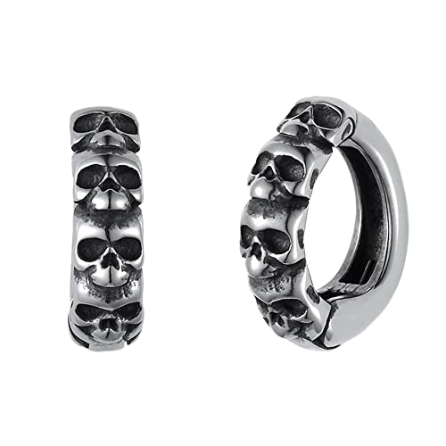 Flongo Damen Clip Klipp Ohrringe Herren Ohrstecker Creolen Ohrklemme ohne Loch Ohrclip Fakeplugs Captive Ring Ohrpiercing Helix Cartilage Knorpel Piercing