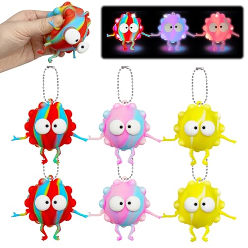 6 Stück Stück Anti Stress Spielzeug Bälle Antistressbälle für Kinder Stressballs Squishy Balls Anti Stress Spielzeug für ADHD Autismus Geburtstag Klassenzimmer Geschenke