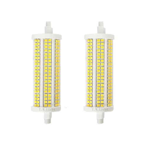 Y.W.Licht R7S 30W LED Lampe Dimmbar Warmweiß 3000K 240 LEDs Ersatz für 300W Halogenstäb J118 R7S Beleuchtung für Wohnzimmer Schlafzimmer Büro