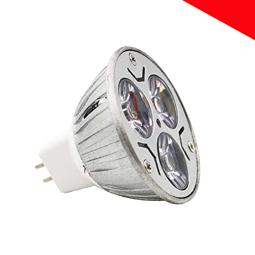 Chao Zan MR16 GU5.3 LED Lampe 3W AC12V DC 12V Nicht-dimmbar Warmweiß 2800K-3200K Reflektor LED-Glühbirne für Einbaubeleuchtung Bad Schlafzimmer Wohnzimmer Halogenstrahler 120 Abstrahlungswinkel