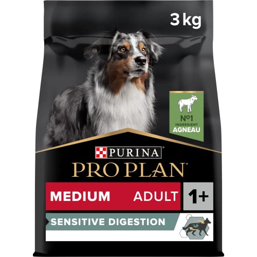 Pro Plan Medium Adult Sensitive Digestion Hundefutter trocken reich an Lamm 1er Pack 1 x 3 kg