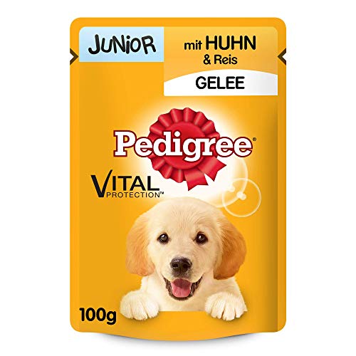 PEDIGREE Vital Protection Portionsbeutel Junior mit Huhn und Reis in Gelee 24 x 100g