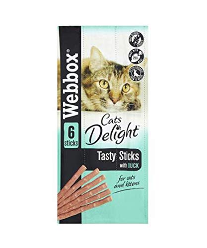 Webbox Cats Delight Tasty Sticks mit Ente 6 Stück 30g Stück