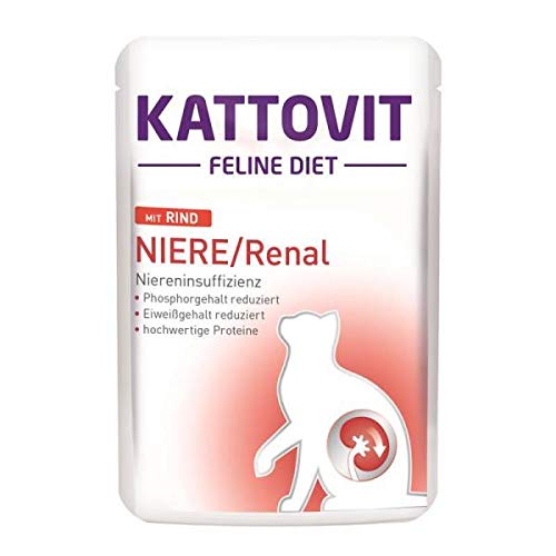 Kattovit Feline Diet Niere Renal Rind 85 g - 24 stück