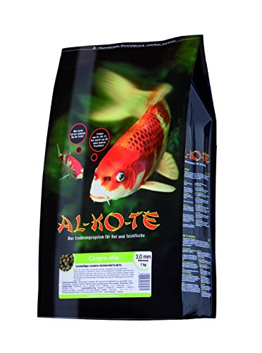 AL-KO-TE 3-Jahreszeitenfutter für kleine Kois Frühjahr bis Herbst Schwimmende Pellets 3 mm Hauptfutter Conpro Mix 13 5 kg