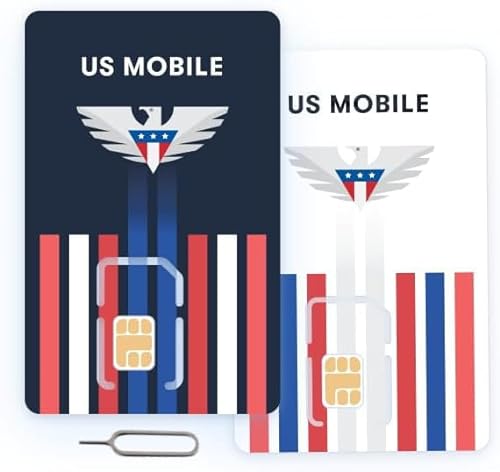 Prepaid-SIM-Karte US Mobile - Benutzerdefinierte Pläne ab 4 mo. Unbegrenzte Pläne ab 10 mo.