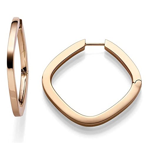 Ohrringe Creolen 42x2 5mm Ohrschmuck aus 585 Gold Rotgold glänzend