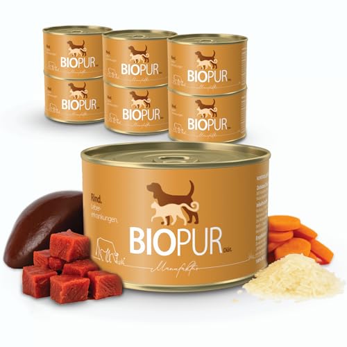  Leberdiät Hundefutter Premium Nassfutter für Hunde in 100% Lebensmittelqualität Getreidefreies Diätfutter für Hunde Hochwertiges Nassfutter bei Leberinsuffizienz 6x 400g Dose