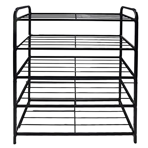 Schuh für den Eingangsbereich Schuhschrank kann 16 20 Grad Stauraum 4 lagiges einfach zu montieren schwarzer Zapatero für den Eingang Farbe