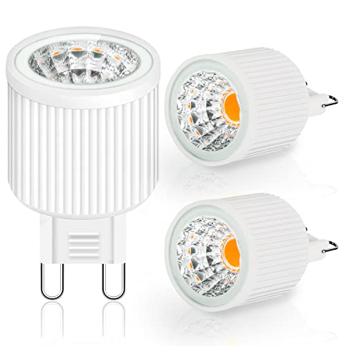 Eco.Luma G9 LED Lampen 3W 300LM Warmweiß 2700K Ersatz 40W Halogenlampen Kein Flackern Leuchtmittel 24 Abstrahlwinkel Nicht Dimmbar G9 LED Birne für Deckenstrahler Spotleuchte Deckenspot 3er Pack