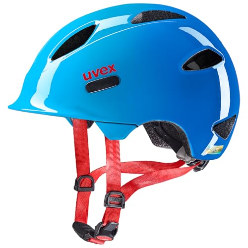 uvex oyo - leichter Fahrradhelm für Kinder - individuelle Größenanpassung - erweiterbar mit LED-Licht - ocean blue - 45-50 cm