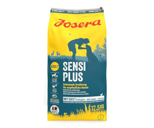JOSERA SensiPlus 1x 12 5 Hundefutter mit Ente für empfindliche Hunde Super Premium Trockenfutter für ausgewachsene Hunde 1er Pack