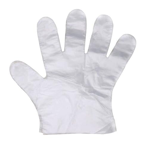 IsabelleNails PE-Handschuhe Einmal-Handschuhe Einweghandschuhe Transparent Unisex 100 Stück