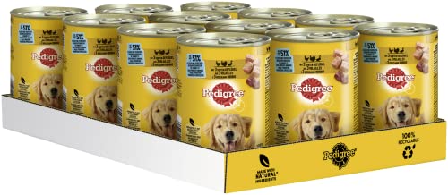 Pedigree Adult Mit 3 Sorten Geflügel in Pastete 12 x 400 g