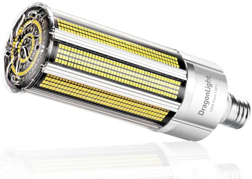 DragonLight 2025 Neueste 200W Superhell Mais Licht LED Glühbirne Lüfterlos Ersetzt 1200Watt - E40 LED Lampe 4000K 27 000 Lumens - Gut für Werkstatt Straßenleuchte und Gewächshäusern Zimmerpflanzen