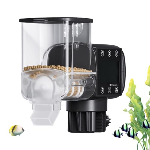 Aquarium-Futterautomat - Batteriebetriebener Fischfutterautomat Mit Timer Für Urlaubszeit Zeitplansteuerung Programmierbarer Futterspender Mit Digitaldisplay Für Kurztrips Urlaub