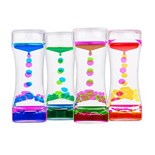 LULUFUN Liquid Motion Timer Bubbler sensorisches Spielzeug zur visuellen Entspannung Schreibtischspielzeug Geschenke für Erwachsene und Kinder A