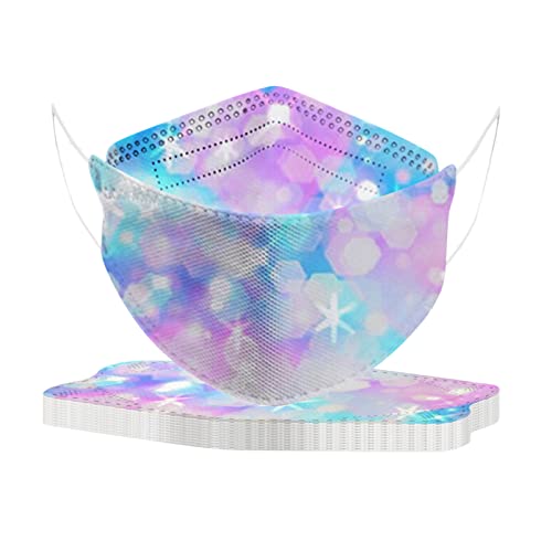 AMDOLE 10 Stück Mundschutz Kinder Einweg Fisch-Form Maske Schutz mit Bunt Motiv 4-Lagige 3D Geruchlos Mund Und Nasenschutz Bandana Staubdicht Halstuch Atmungsaktiv Schals für Jungen Mädchen