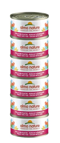 almo nature Megapack Katzenfutter nass Huhn Und Leber 6er Pack 6x70g 1 Stück 1er Pack