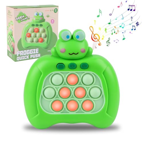 Pop It Fidget Spielzeug Squeeze Toys Sensorische Fidget Spielzeug für Kinder Quick Push Puzzle Spielzeug für Jungen Mädchen Frog