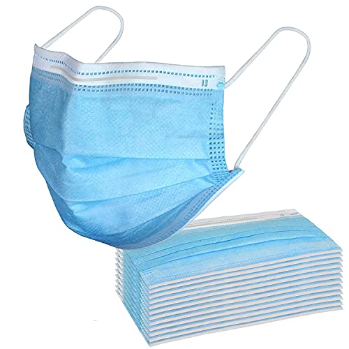 SYMTEX 100 Stück Medizinisch Chirurgische Mundschutzmasken 3 lagig Gesichtsmaske Einwegmaske mund nasenschutz