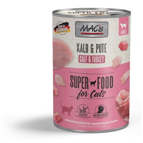 MAC s Cat Kalb Pute getreidefrei 6 x 400 g
