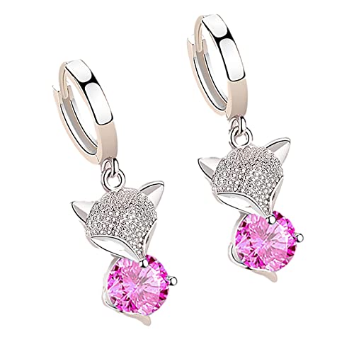 Generic Schmuck wenig modischer Ohrring nette Art- und Weisefrauen-Ohrring-Anhänger-Ohrringe Creolen Mit Schlangenmuster Pink One Size