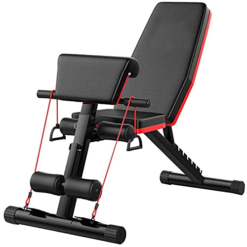 Gewichtheberbett multifunktional Fitnessgeräte Haushalts Sit Ups Zusatzausrüstung Hantelbänke für Fitnessstudio Gewichtheben