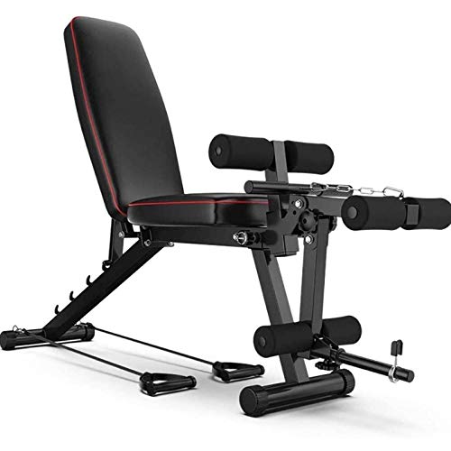 JKJZSALJ Klappbarer Hantelhocker Beincurl vielseitig einsetzbar Trainingsbank verstellbar faltbar Hantelbank Gewichtheberbank Beinverlängerung für Heimtraining Fitnessstudio Gewichtheben