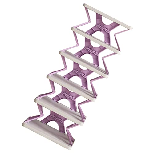 Zusammenklappbares Schuhregal mit 6 Ebenen platzsparend Violett für Eingangsbereich und Schlafzimmer keine Installation erforderlich ideal für Kinder und Haushalt