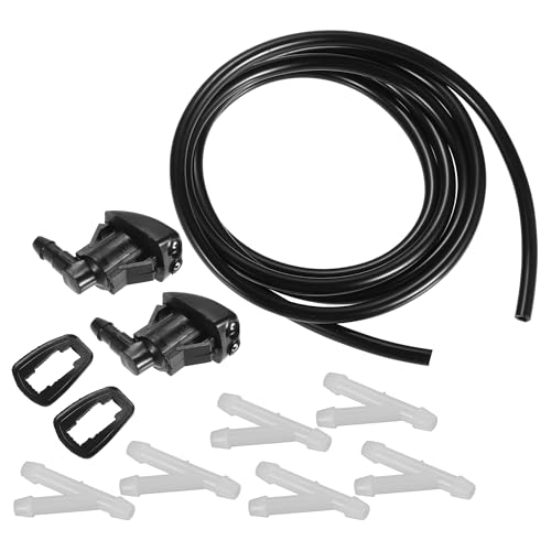 MACHSWON Scheibenwischerdüsen-Set für Pontiac G6 und Jeep Grand Cherokee OE 55079049AA Frontscheiben-Sprühdüse mit 1 8 m Schlauch und Anschlüssen 1 Set
