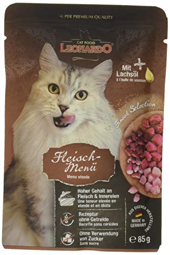 Leonardo Cat Food Menu Meat Food Wet Food for Cats 85 g