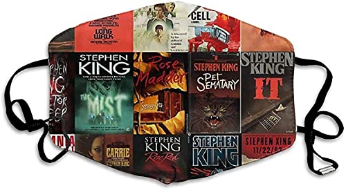 Olive Croft Face Shield Stephen King Buch Cover Collage Wiederverwendbarer Schutz Schal Anti Staub Bandana 2 Filtern