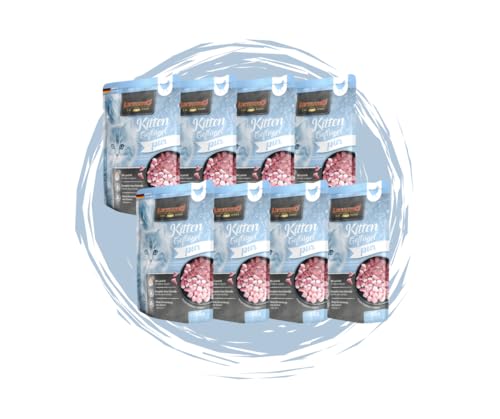 Leonardo Frischebeutel 8x85 g - Katzenfutter - Nassfutter - Multi Bundle - Sparpaket - Pouch - Verschiedene Sorten 8X Kitten Geflügel pur