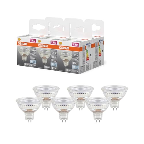 OSRAM LED-Spot Reflektor Star MR16 35 4000 K neutralweiß 3 4 W GU5.3 36 345 lm 15.000h Niedervolt für Spotbeleuchtung Vitrinen
