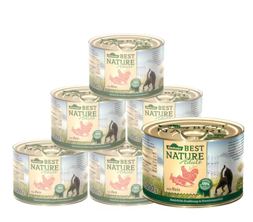 Dehner Best Nature Katzenfutter Adult Lachs und Huhn mit Reis 6 x 200 g 1.2 kg